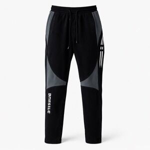 Offside Boys Athletic Track Pants Black Grey Soccer Training Joggers Size 14/16